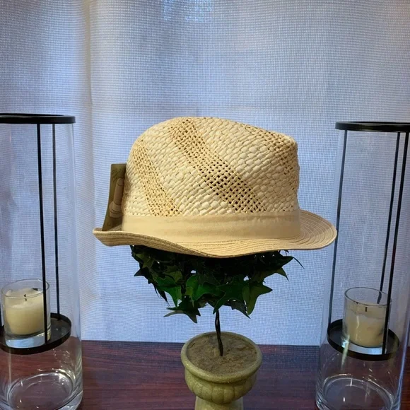 New D&Y Hand Block Crafted Beige Fedora - Picture 4 of 6